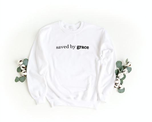 Saved by Grace Crewneck Sweatshirt