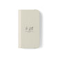 iPhone Be Still and Know Flip Phone Case (Beige Faux Leather)