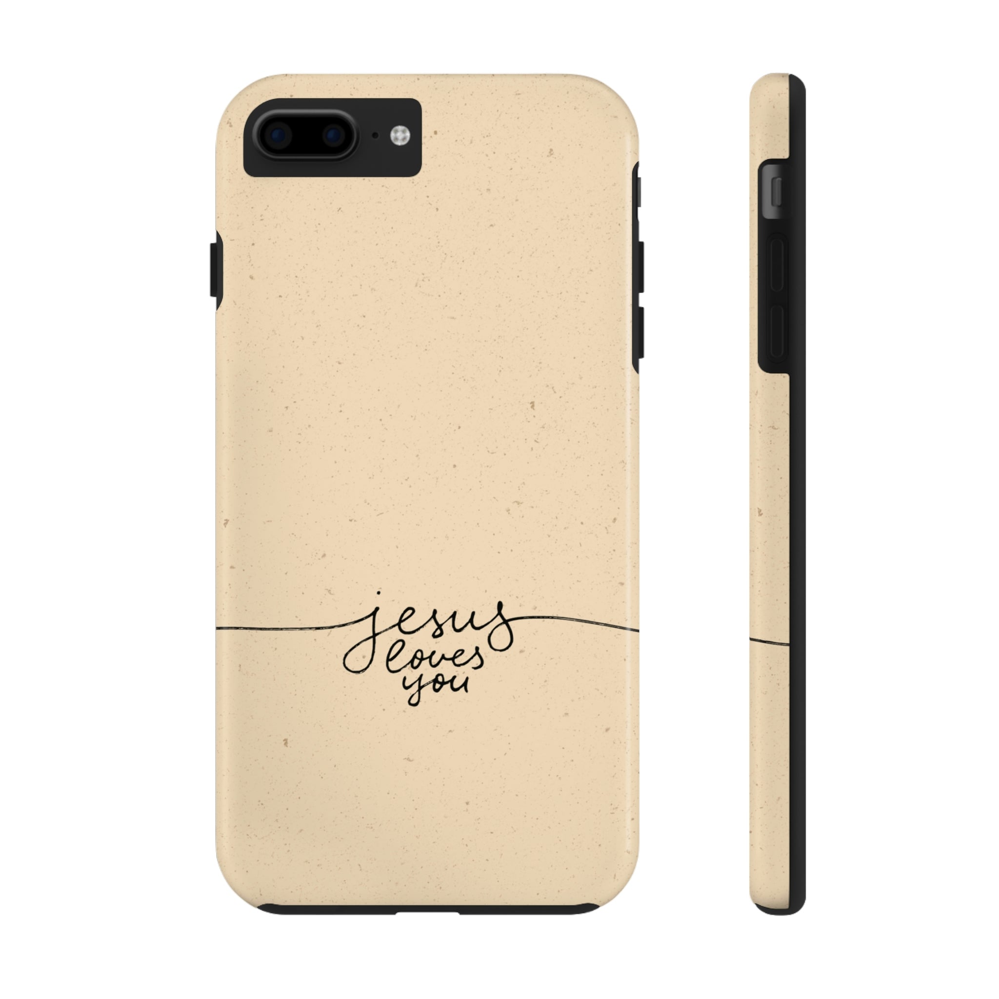 Jesus Loves You Tan iPhone Case Glow From Glory